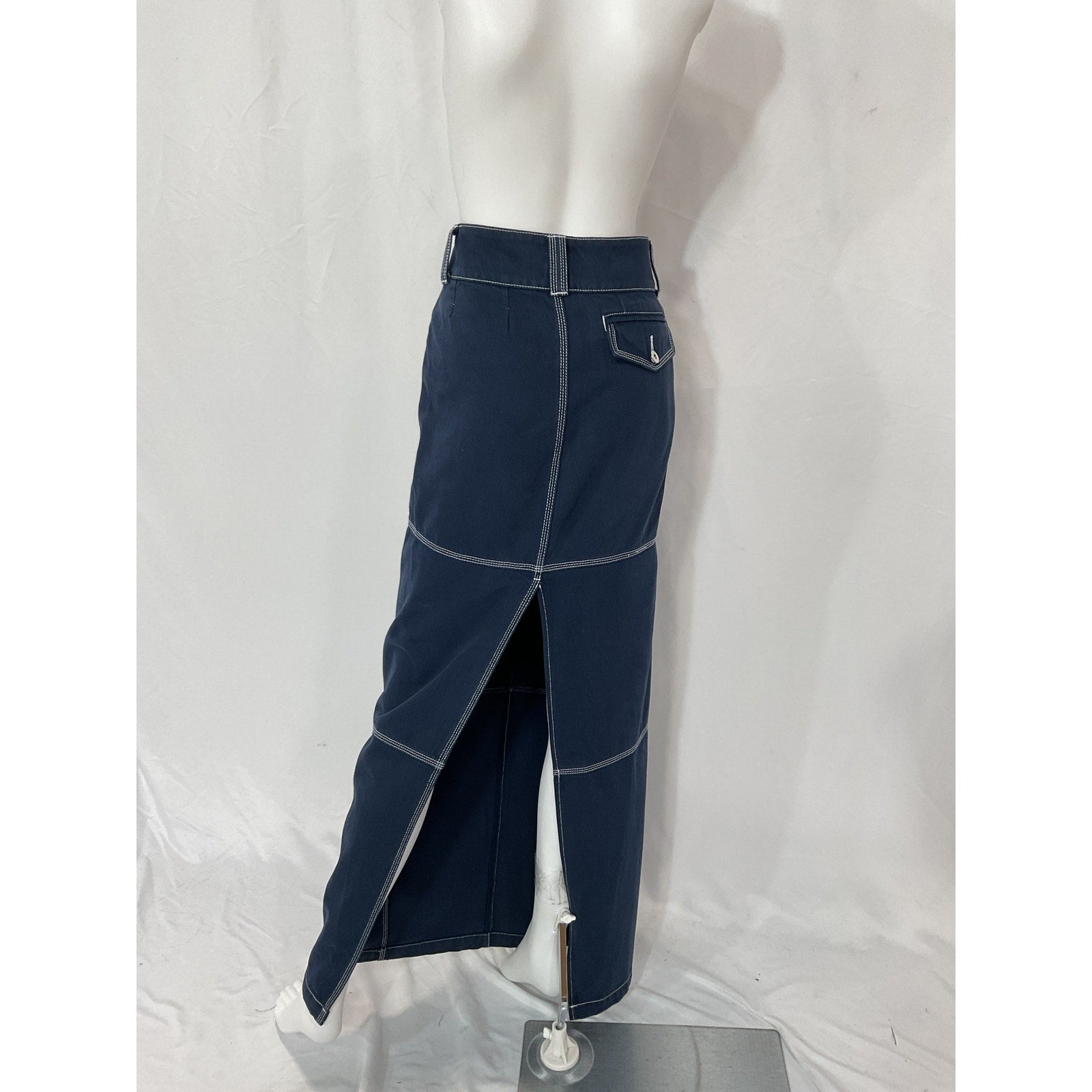 Helsa Maxi Navy 3 Pocket Skirt Size S