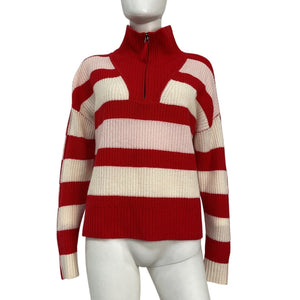 Solid & Striped Knit Red Adriana Sweater Size XS