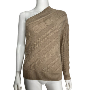 L'Agence Asymmetric Tan Zoe Sweater Size S