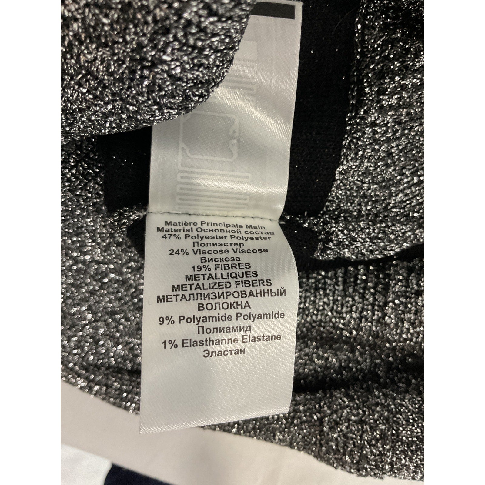 Isabel Marant �toile 'Kelaya' Silver Crewneck Long Sleeve Sweater Size 36
