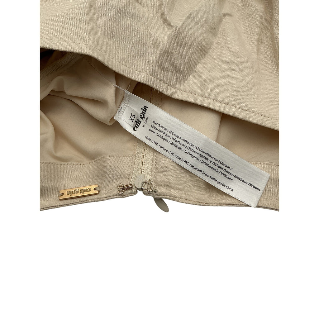Cult Gaia 'Brenna' Beige Linen Top Size XS