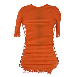 Poster Girl Cutout Orange Miranda Mini Dress Size XXS