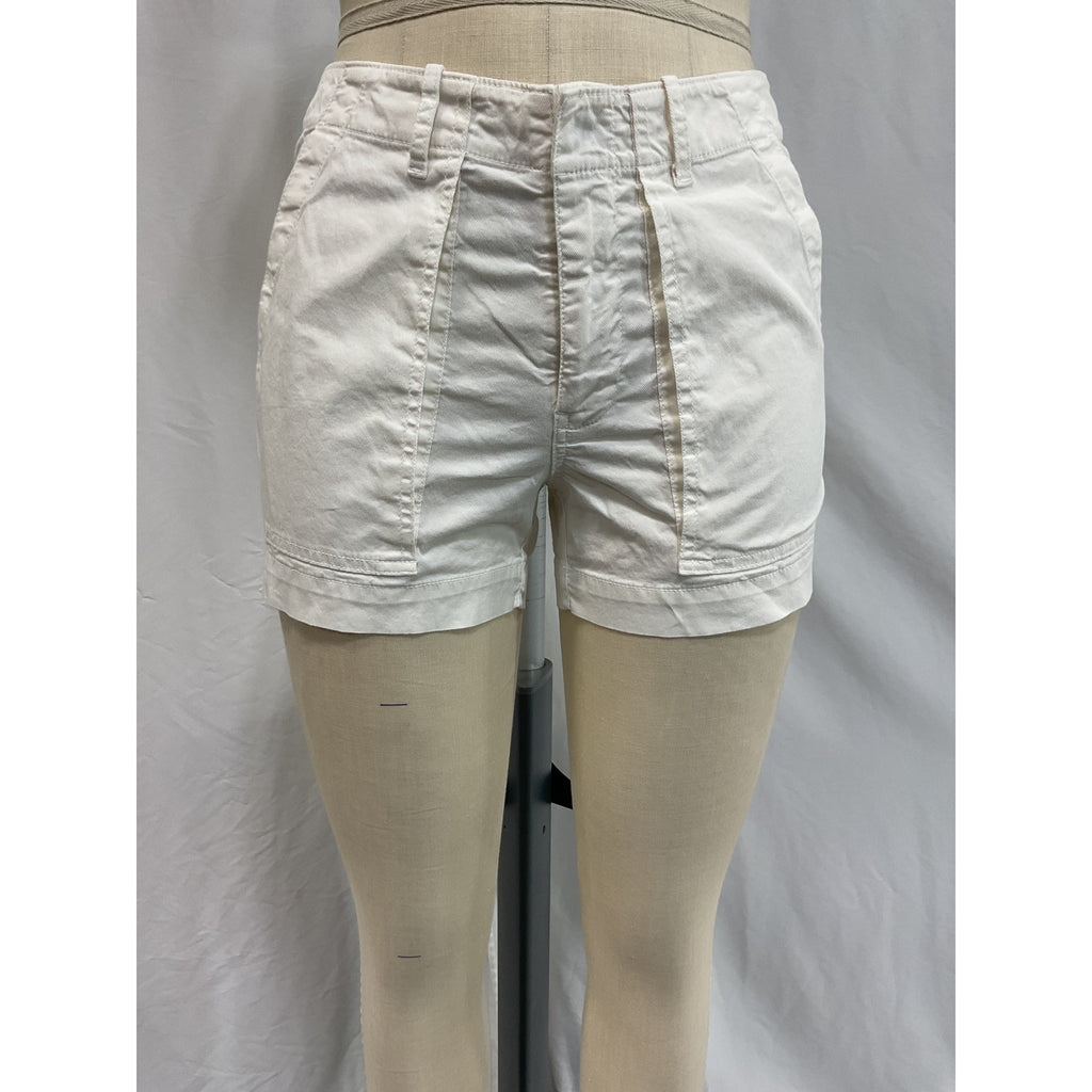 Nili Lotan 'Utility' White Cotton Short Size 0