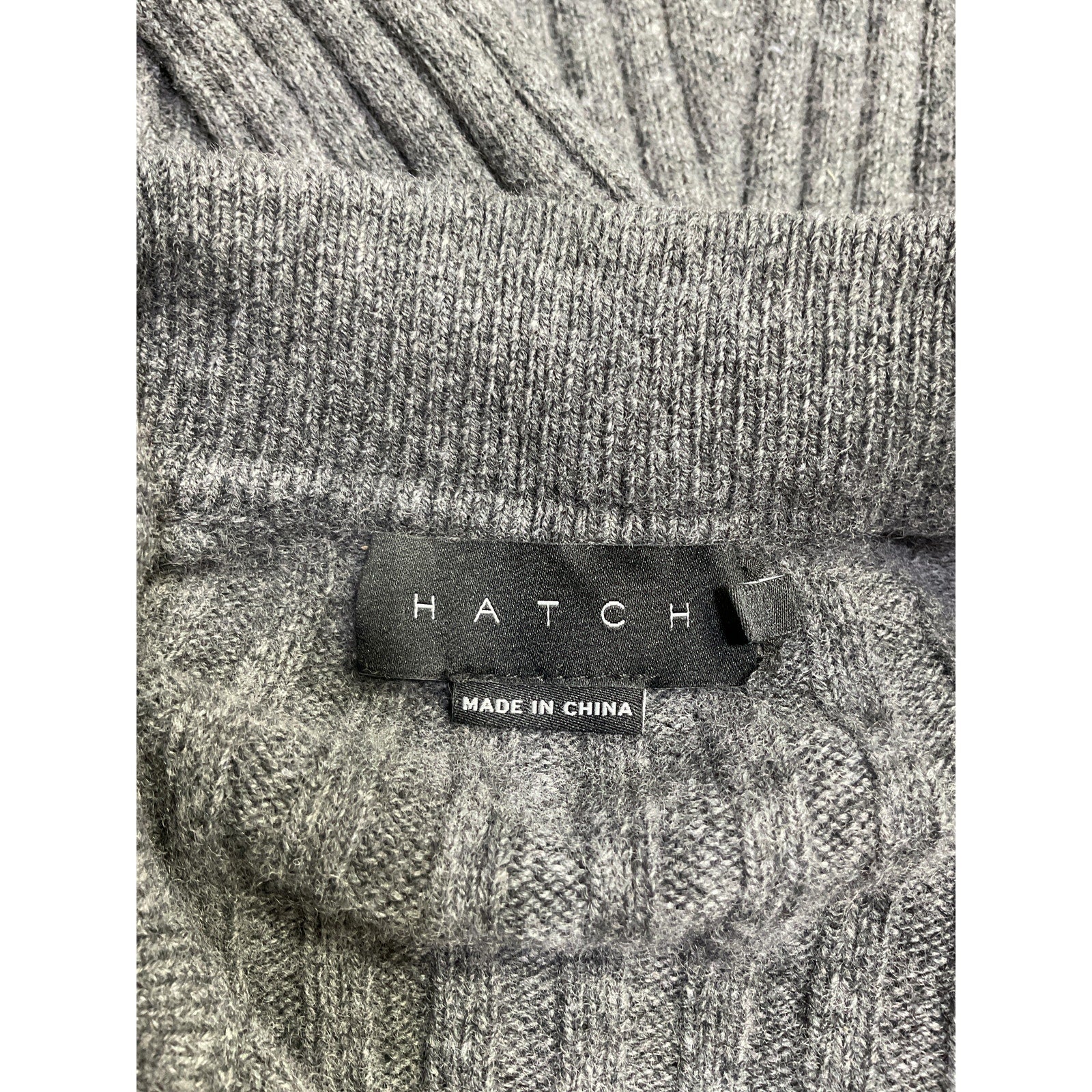 Hatch 'The Addie' Grey Wool Polo Sweater Dress Size 1