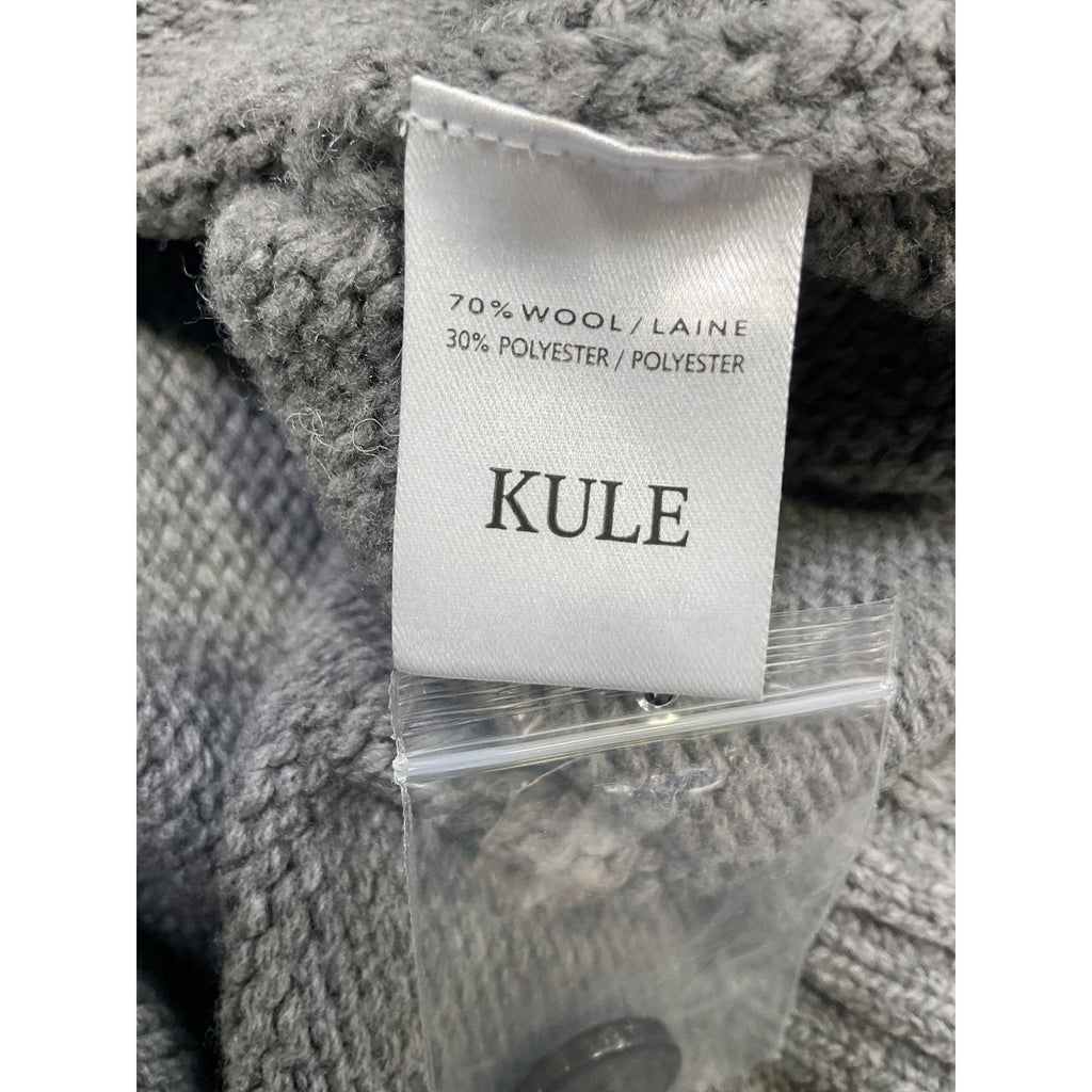 Kule 'The Freya' Gray Crewneck Long Sleeve Cardigan Size XS