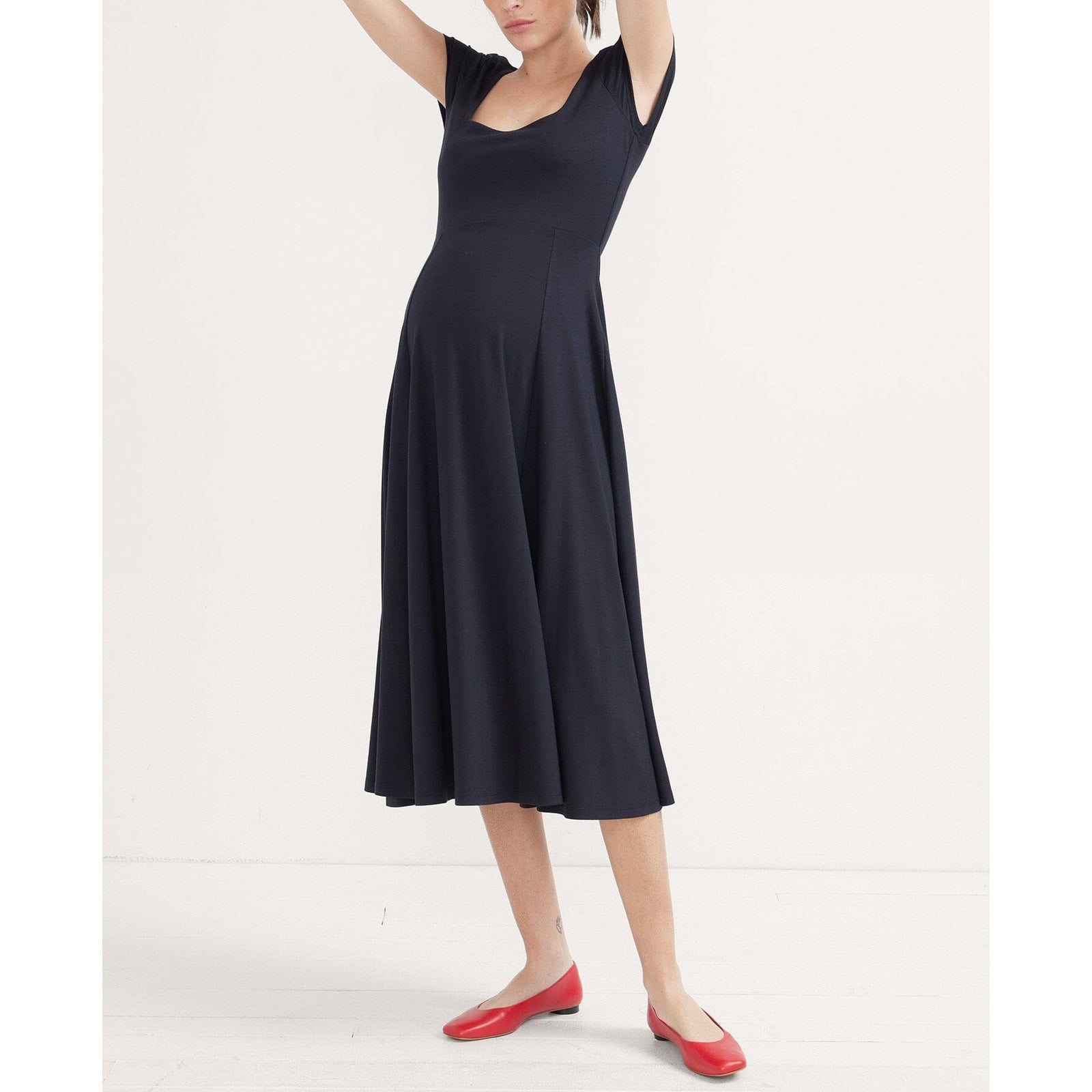 Hatch 'The Daphne' Black Maternity Dress Size 1 - NWT
