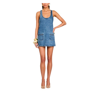 Retrofête Denim Lakeside Rayna Overall Dress Size S