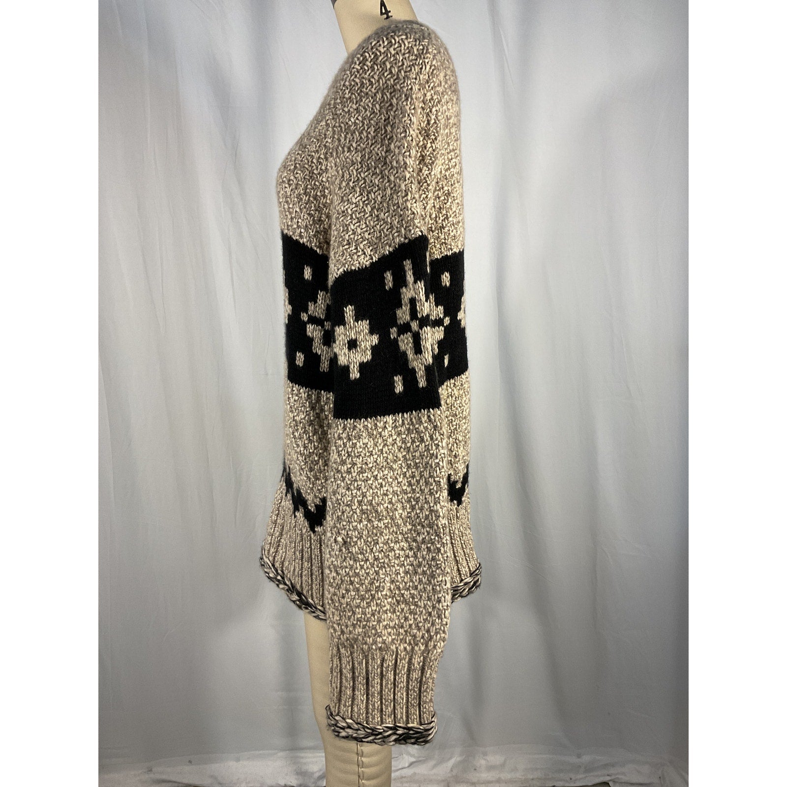 Khaite 'Tabi' Beige Oversized Fair Crewneck Sweater Size S