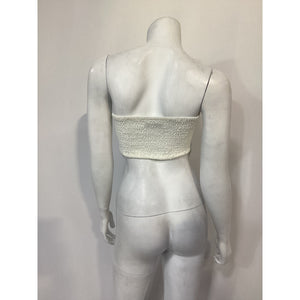Faithfull The Brand 'La Loza' White Linen Top Size XS
