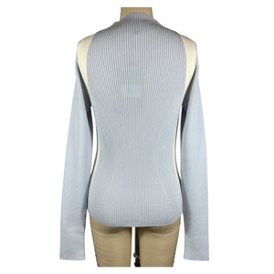 Cordova Ribbed Frost Pista Sweater Size M NWT