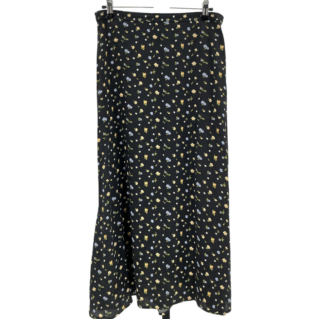 Reformation 'Bea' Black Viscose Skirt Size 8