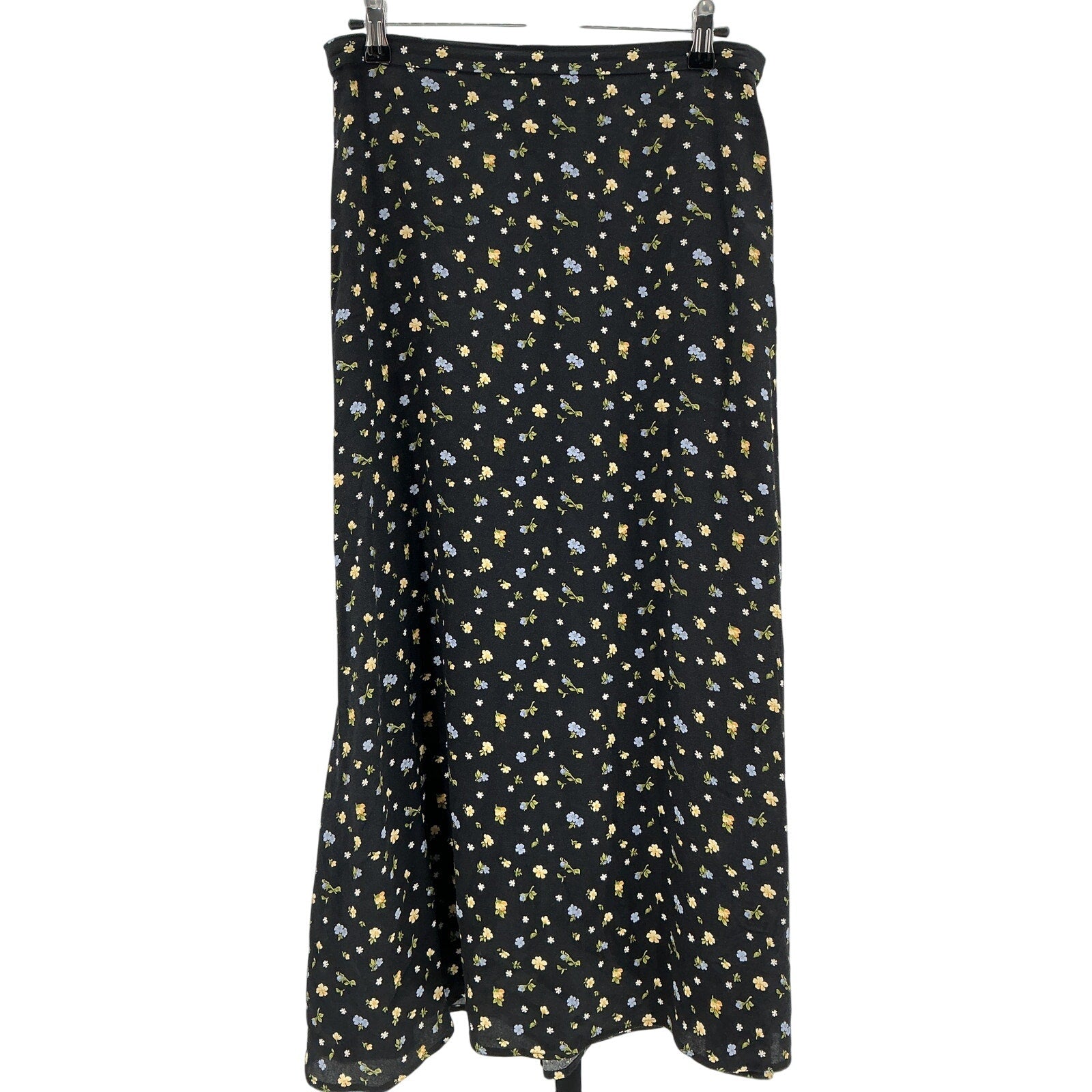 Reformation 'Bea' Black Viscose Skirt Size 8