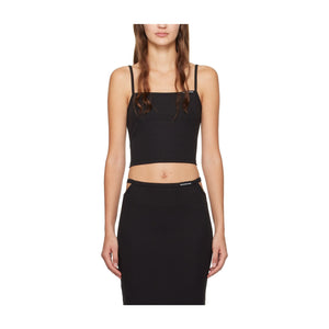 Alexanderwang.T Black Cropped Camisole Size S