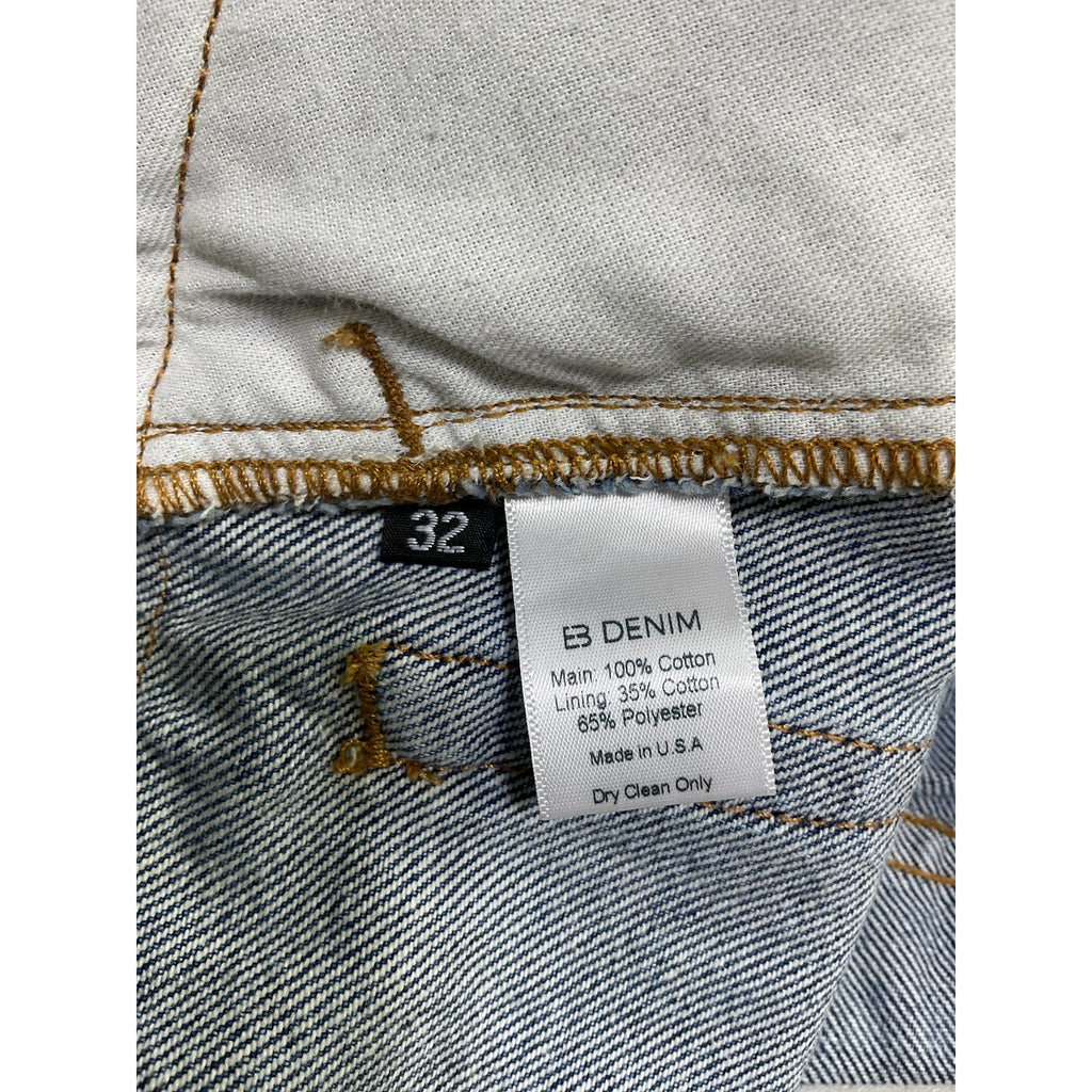 Eb Denim 'Madison' Blue Cotton Mini Skirt Size 32 - NWT