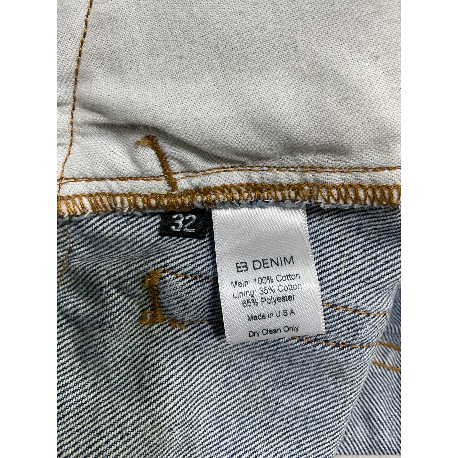 Eb Denim 'Madison' Blue Cotton Mini Skirt Size 32 - NWT