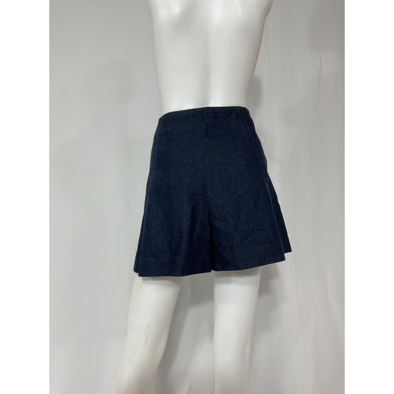 Tory Burch 'Denim' Blue Cotton Skort Size 10