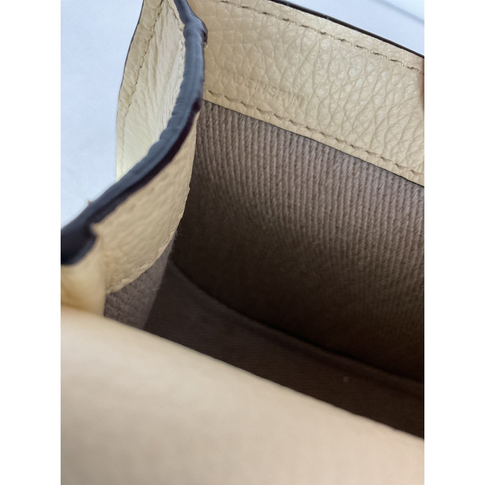 Chlo� 'Alphabet' Beige Leather Crossbody Bag