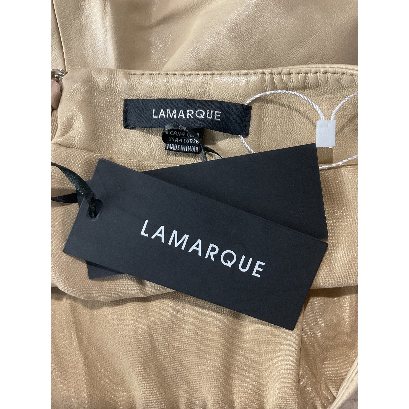 Lamarque Revolve 'Aricia' Beige Polyester Skirt Size 4 - NWT
