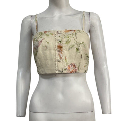 Loveshackfancy Floral Burnt Orange Emmalou Cami Size 8