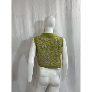 For Love & Lemons 'Simone' Green Top Size S