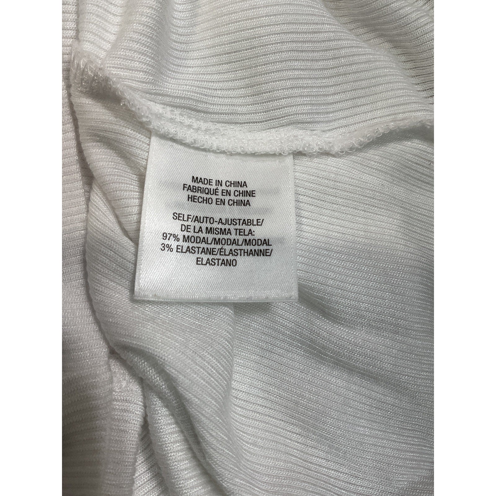 Favorite Daughter 'The Ribbed' White Long Sleeve Top Size XS