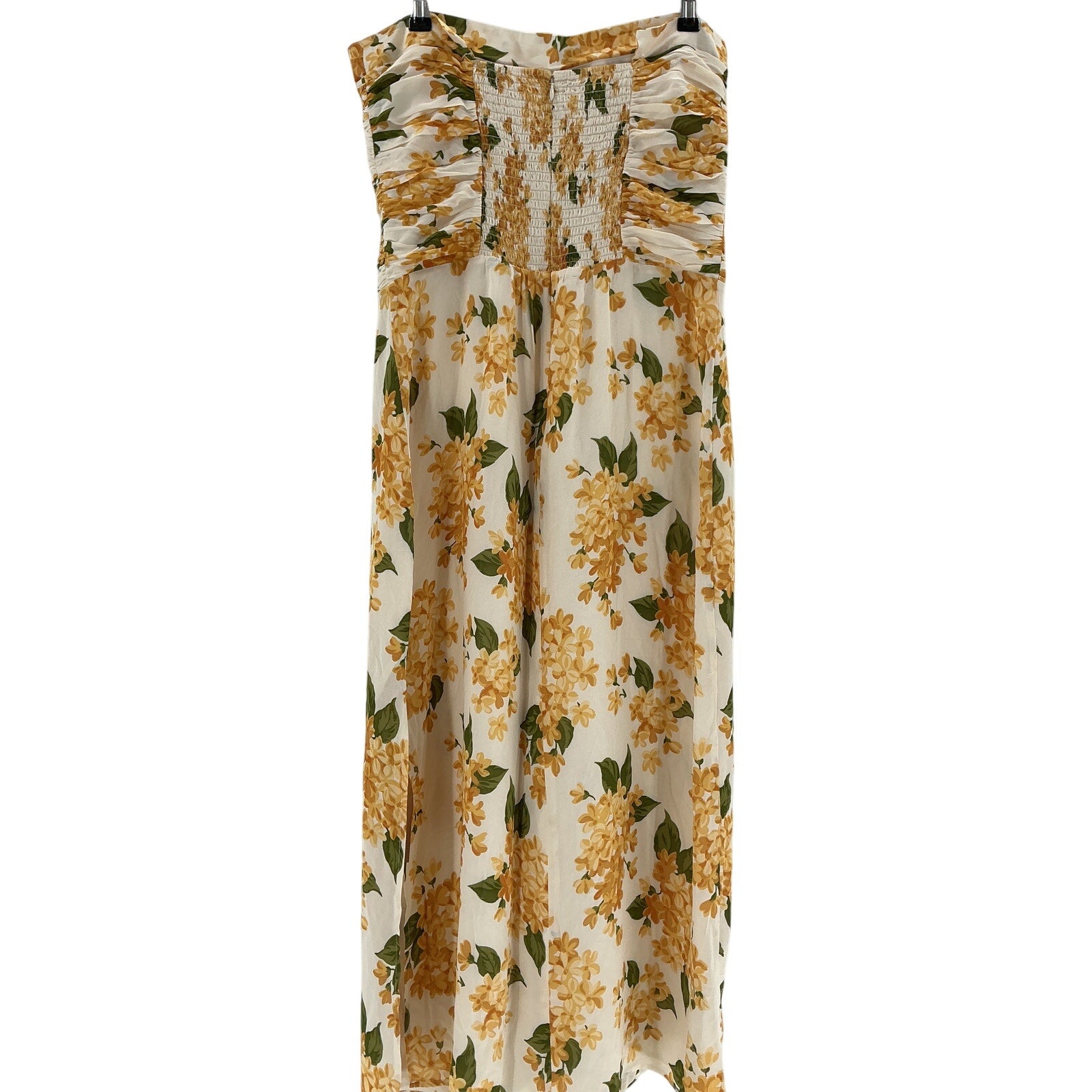 Reformation 'Lore' Yellow Viscose Dress Size 12