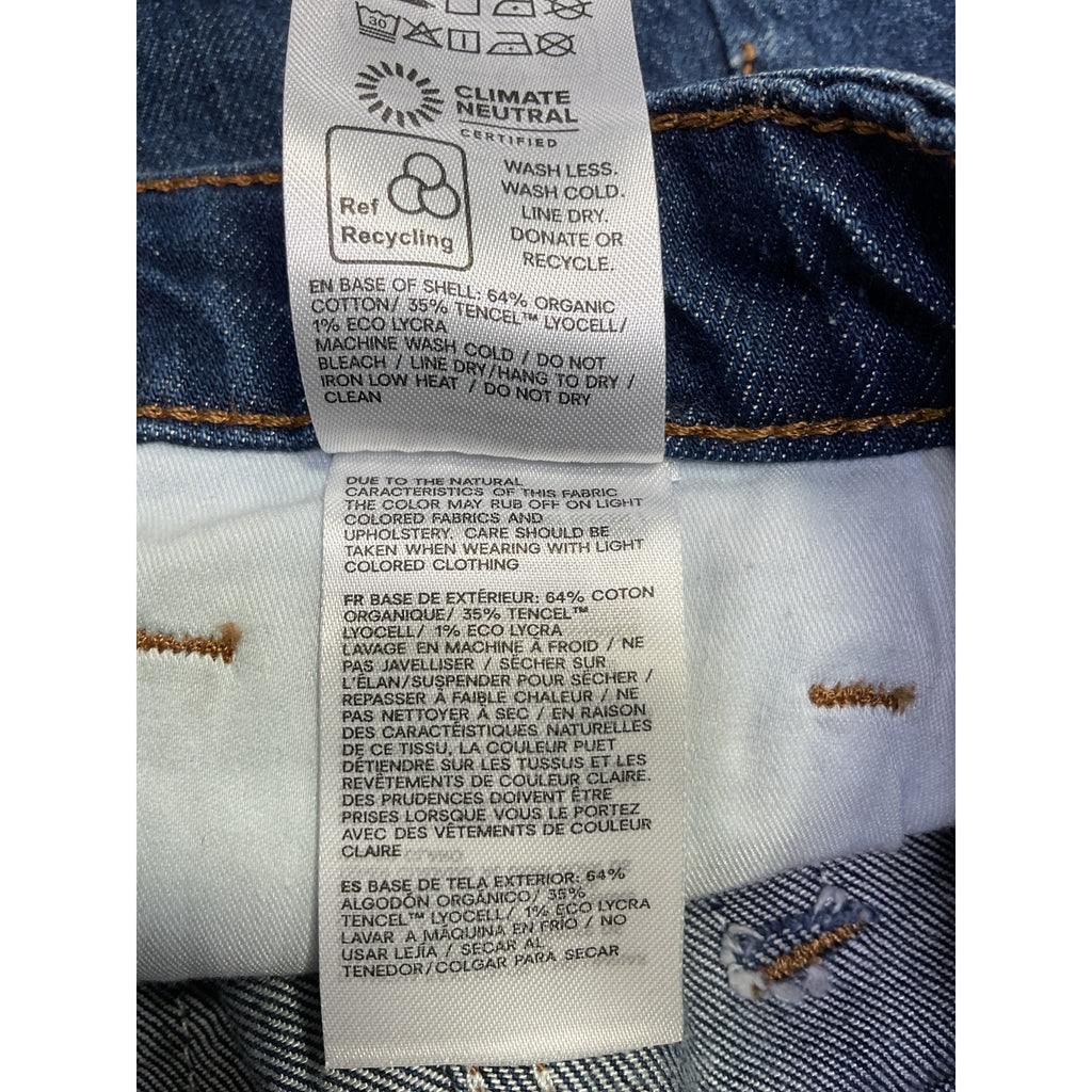Reformation 'Norah' Blue Cotton Stretch High Rise 3.5� Denim Jean Shorts Size 27