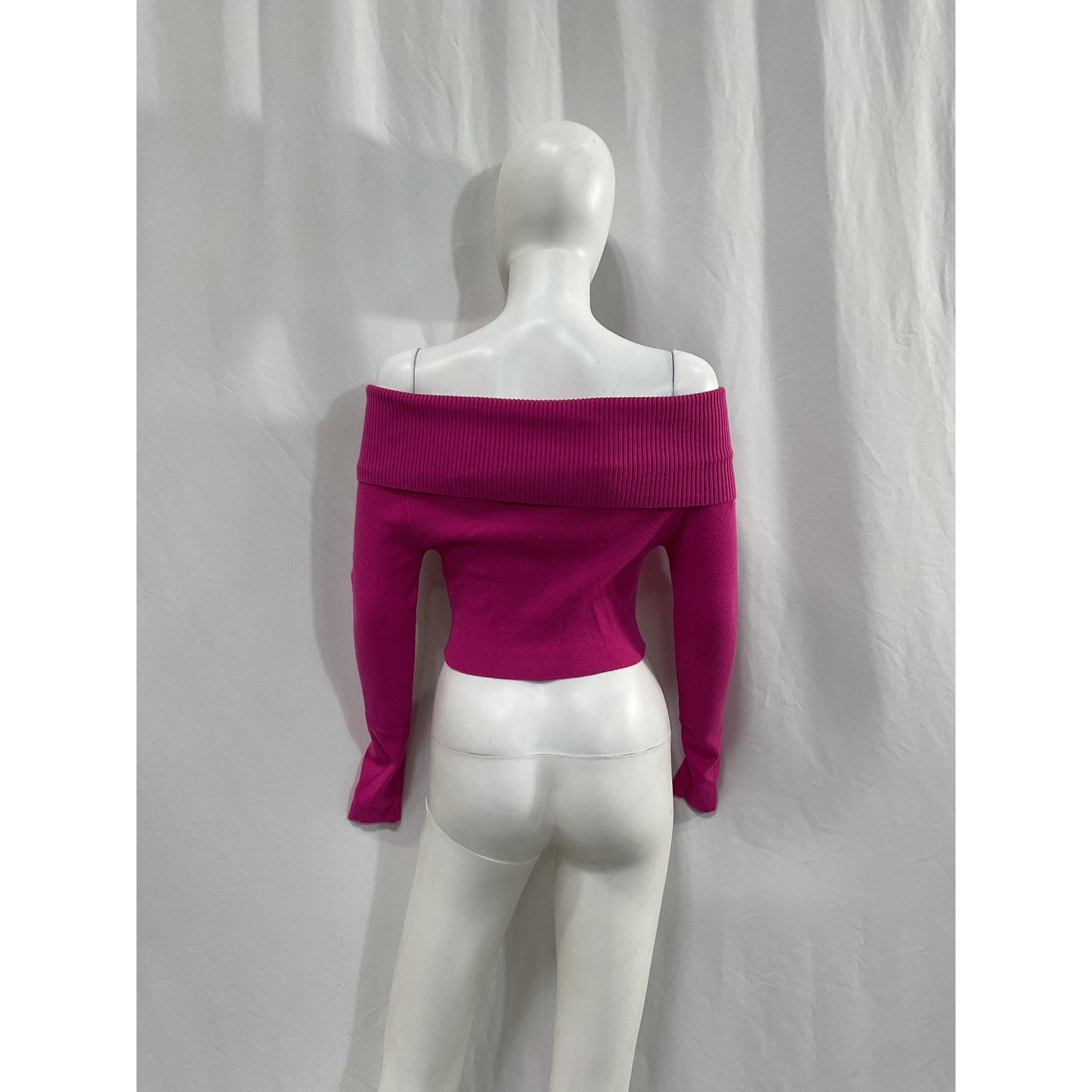 Line & Dot 'Heart Struck' Pink Cotton  Sweater Size S