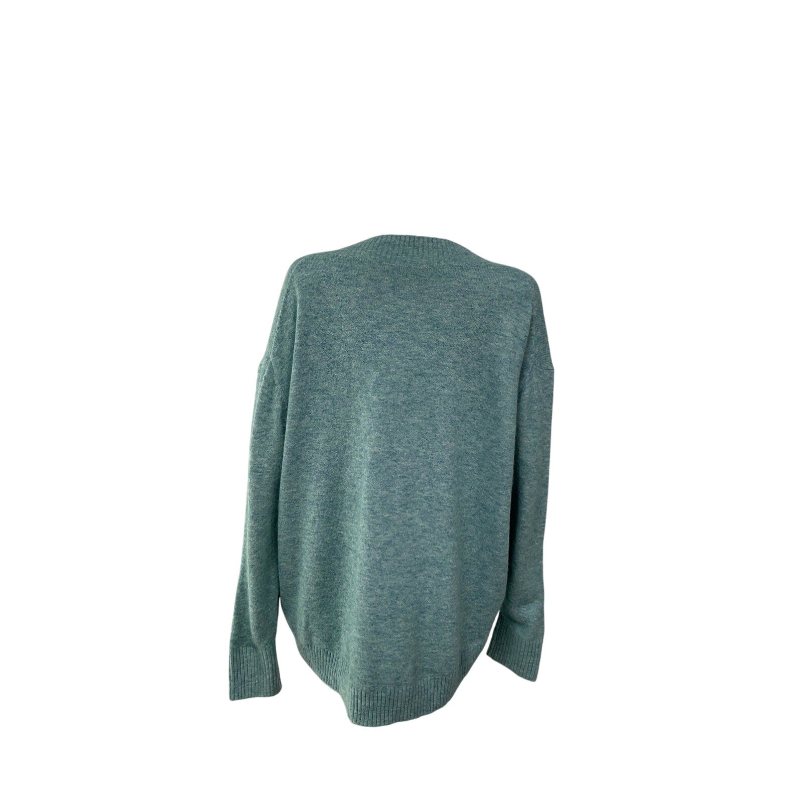 Hatch 'The Mina' Green Acrylic V-Neck Sweater Size 3