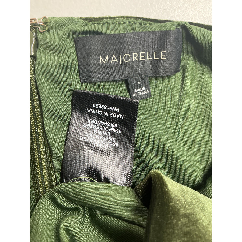 Majorelle 'Asbury' Green Poly Mini Dress Size S