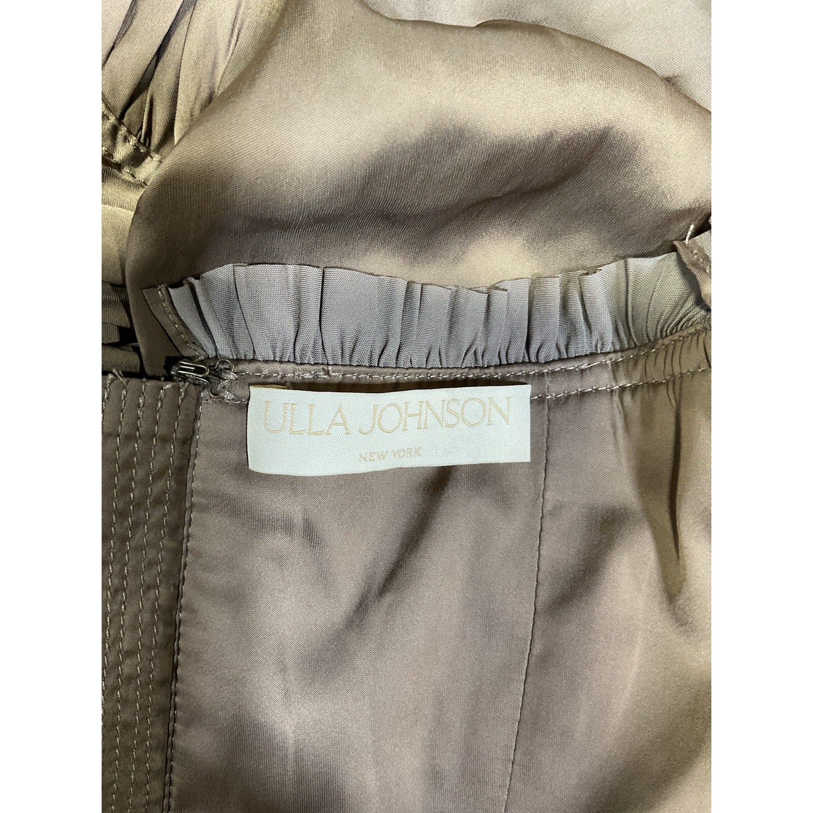 Ulla Johnson 'Mia' Brown Long Sleeve Blouse Size 2