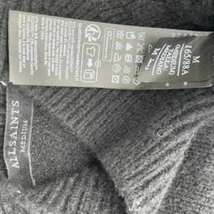 Allsaints Fringed Black A Star Sweater Size M