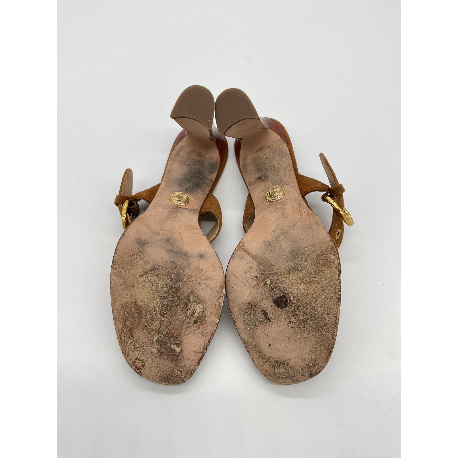 Veronica Beard 'Margaux' Brown Leather Heel Size 9