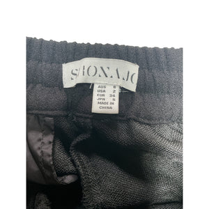 Shona Joy Wide Leg Black Amura Relaxed Pants Size 2