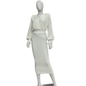 Neiman Marcus Elegant White Lover Man Dress Size 4 NWT