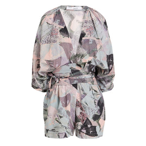 Iro Printed Multicolor Ceran Playsuit Size 36 EU / US 4
