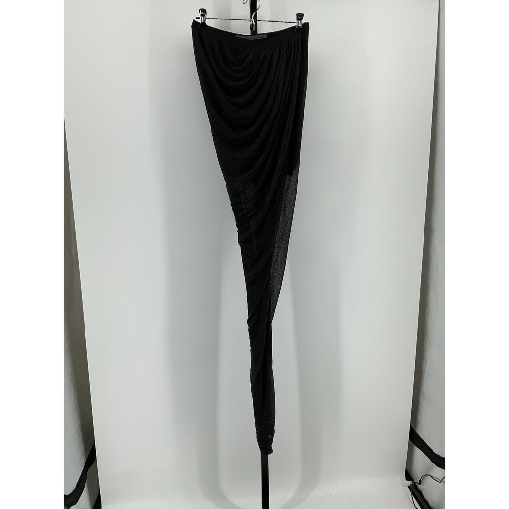 Rick Owens Long 'Vered' Black Viscose Skirt Size 44 - NWT