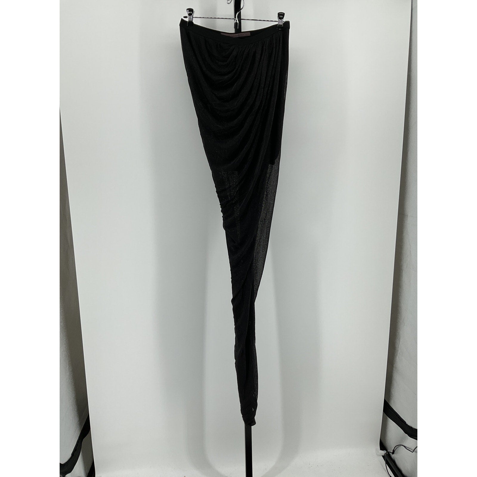 Rick Owens Long 'Vered' Black Viscose Skirt Size 44 - NWT