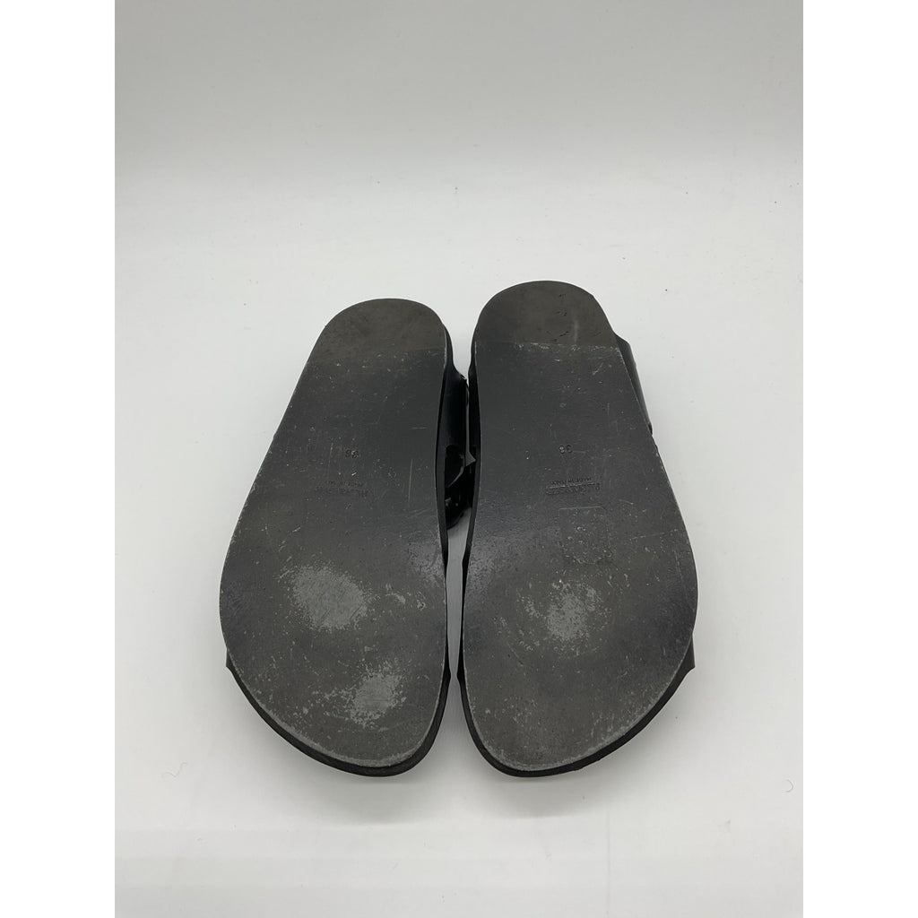 Jil Sander 'Braided' Black Leather Sandals Size 8