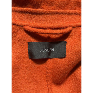 Joseph 'Cenda' Orange Belted Wool And Cashmere-Blend Coat Size M