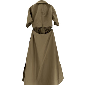 A.L.C. Cutout Green Georgia Shirtdress Size 4