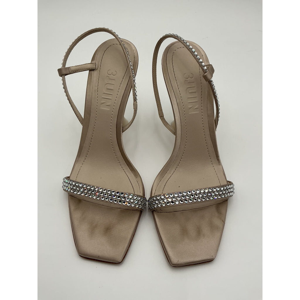 3Juin 'Eloise' Tan Leather Heel Size 8