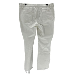 Hatch The Crop Maternity White Cotton Denim Jean Size 30