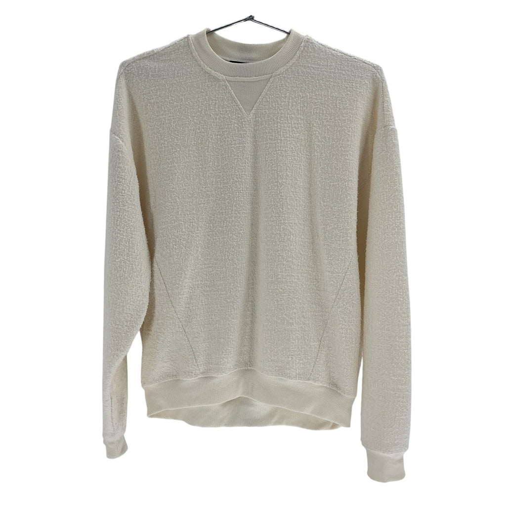 Hatch 'The Dina' Beige Polyester Boucle Sweatshirt Size 1