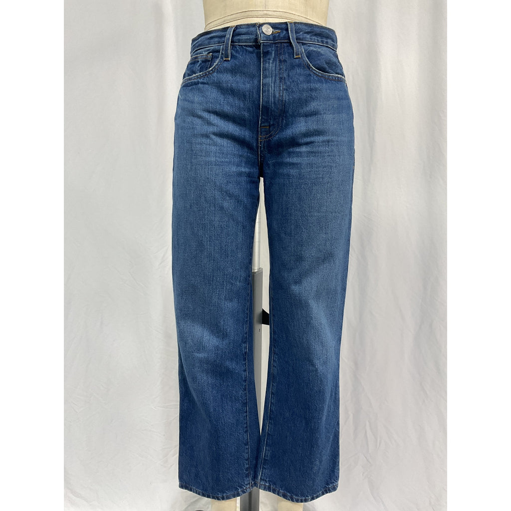 Frame 'Le' Blue Cotton Jane Crop Jean Size 26