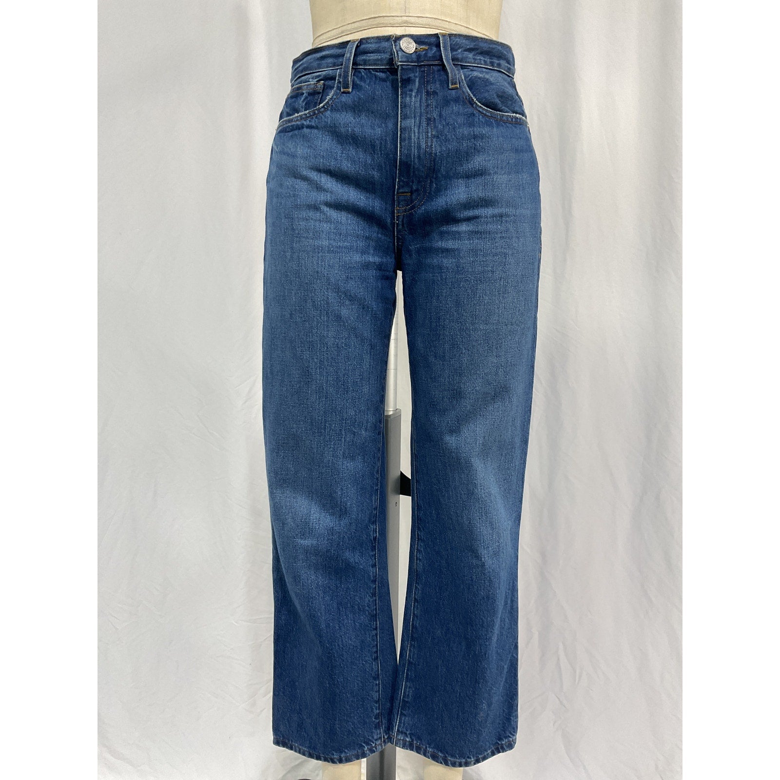 Frame 'Le' Blue Cotton Jane Crop Jean Size 26