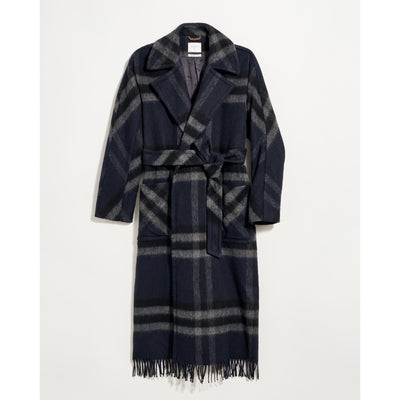 Billy Reid 'Car Blanket' Black Coat Size L