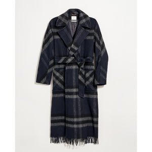 Billy Reid 'Car Blanket' Black Coat Size L