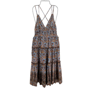Ulla Johnson Printed Brown Rosa Dress Size 2