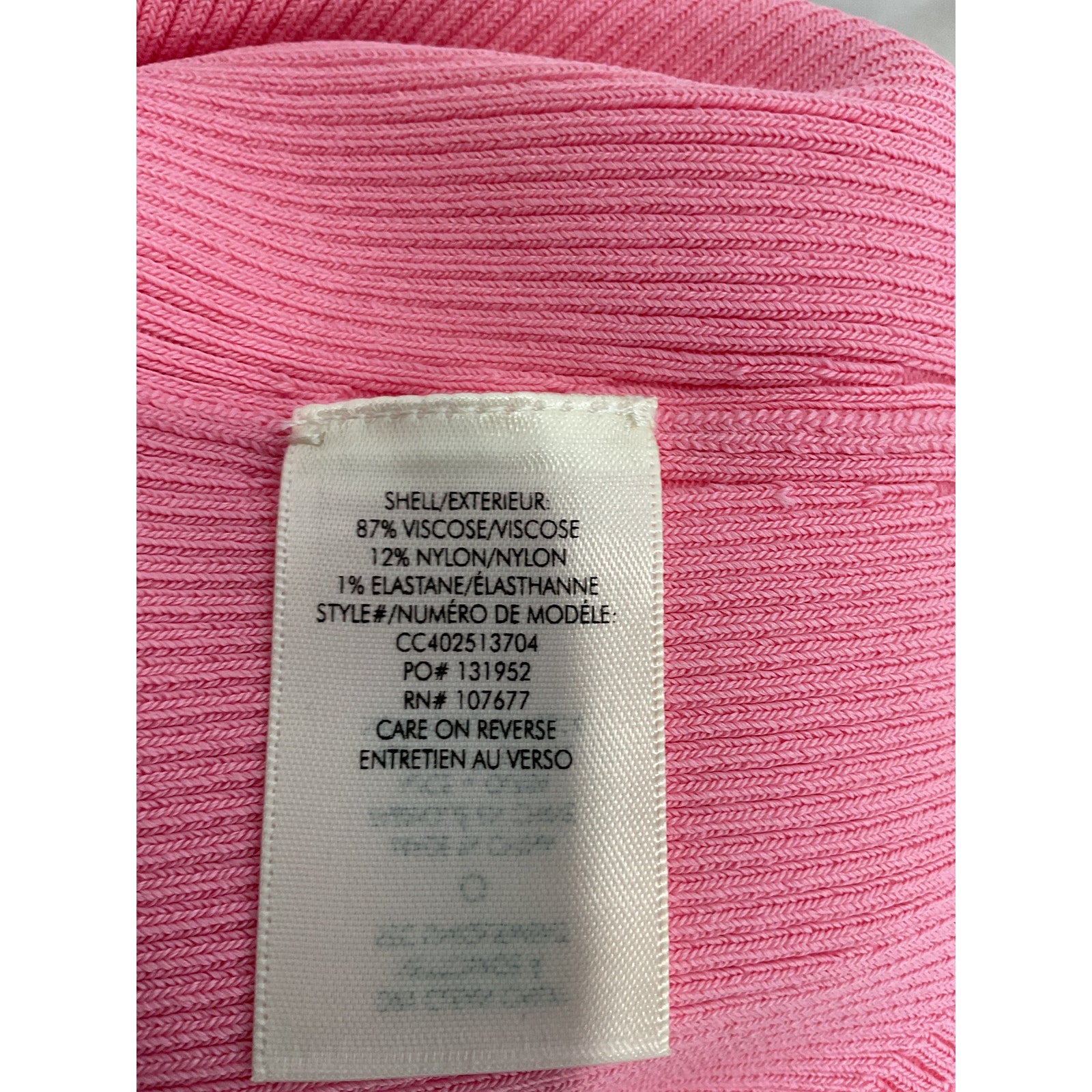 Alice + Olivia 'Marin' Pink Curved Hem Round Neck Tank Size XS
